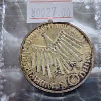 Germany 10 Deutsche Mark Commemorative Coin – 1972 Munich Olympics (Silver .625)